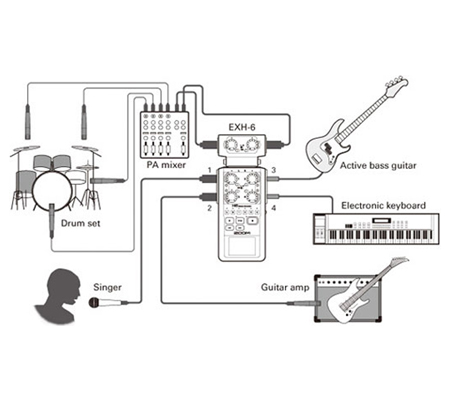Amazon.com: Zoom EXH-6 Dual XLR/TRS Combo Input Capsule for