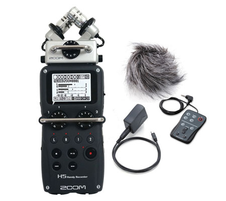 Zoom H5 4-Track Portable Handy Recorder Microphone + Accessories APH5