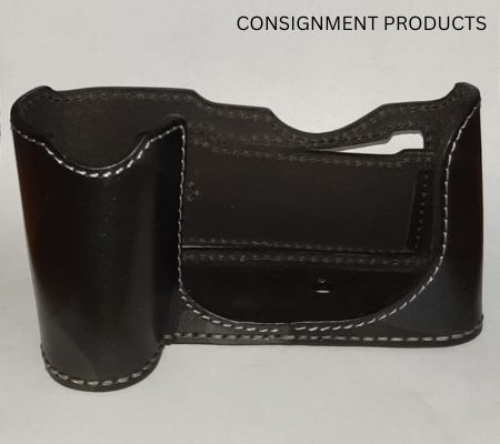 :::USED::: ANGELO PELLE LEATHER HALFCASE BLACK FOR LEICA SL (EXCELLENT) - CONSIGNMENT