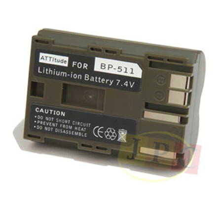 ATT Battery Canon BP-511 for Canon EOS 20D/30D/ 40D/50D/5D