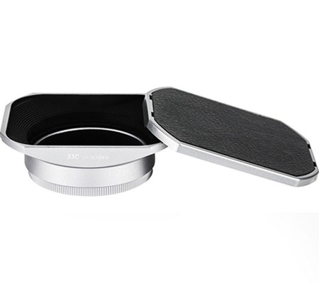 3rd Brand Lens Hood and Ring Filter Adapter for Fujifilm Silver