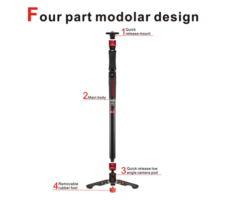 iFootage Cobra 2 Strike A150S II Aluminum Telescopic Monopod