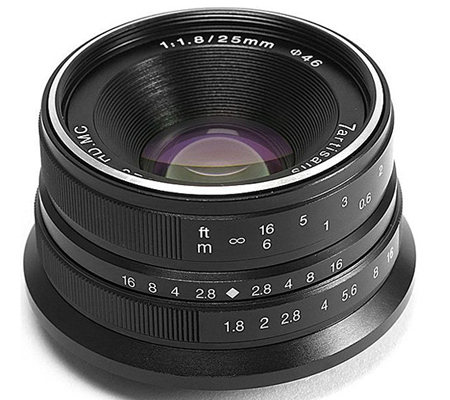 7Artisans 25mm f/1.8 Mark for Sony E Mount APSC Black