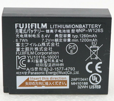 Fujifilm NP-W126S Battery for XA/XE/XPro/XS10/XH1/XT30II/XT30/XT20/XT200/XT100/XT3/X100V