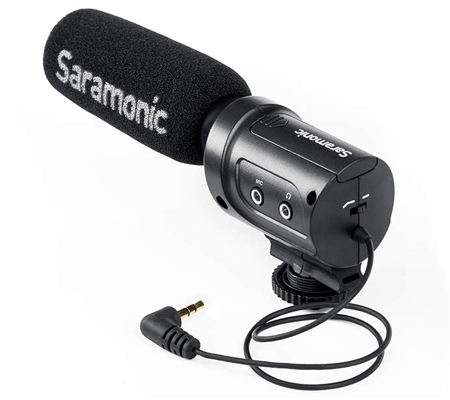 Saramonic SR-M3 Mini Directional Condenser Microphone For Camera & Camcorder