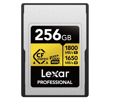 Lexar CFexpress 4.0 Type A 256GB Professional Gold (Read 1800MB/s & Write 1650MB/s)