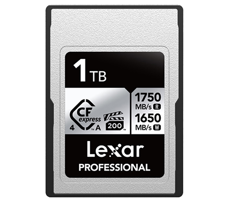 Lexar CFexpress 4.0 Type A 1TB Professional Silver (Read 1750MB/s & Write 1650MB/s)