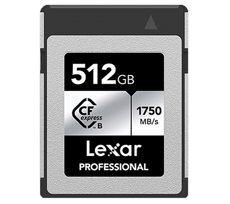 Lexar CFexpress Type B 512GB Professional Silver (Read 1750MB/s & Write 1300MB/s)