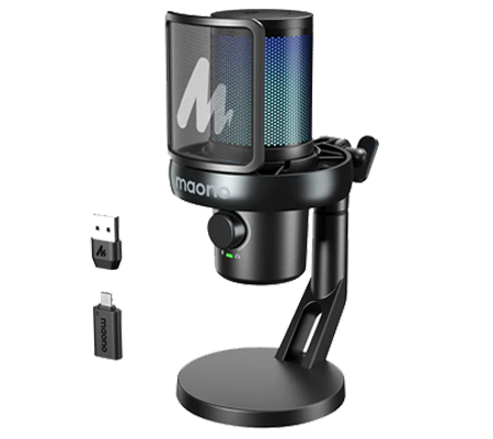 Maono DM40 Pro Wireless Condenser Microphone Black