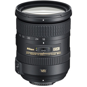 Nikon AF-S 18-200mm f/3.5-5.6G DX VR II ED.