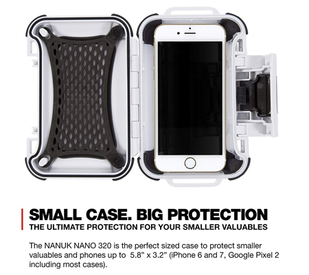 Nanuk Nano 320 Protective Hard Case White