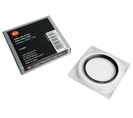 Leica E49 49mm UVa II Glass Filter, Black