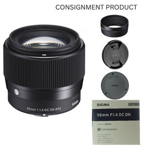 :::USED::: SIGMA 56MM f/1.4 DC DN CONTEMPORARY FOR CANON EF-M (EXMINT - 280) - CONSIGMENT