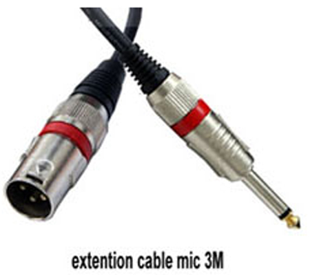 3rd Brand Extention Cable Microphone 3meter