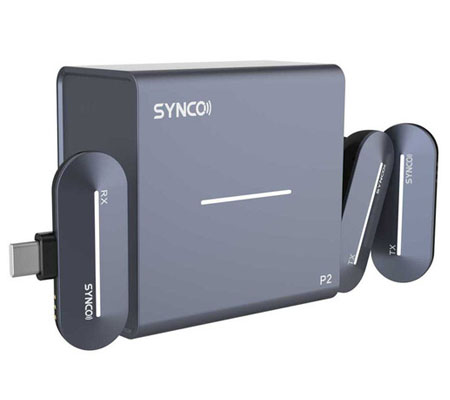 Synco P2T Dual-Wireless Microphone for USB Type C Stone Blue