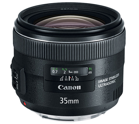 Canon EF 35mm f/2 IS USM.