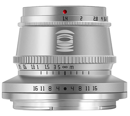 TTArtisan 35mm f/1.4 for Nikon Z Mount APSC SIlver