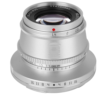 TTArtisan 35mm f/1.4 for Nikon Z Mount APSC SIlver