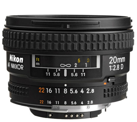 Nikon AF 20mm f/2.8D.
