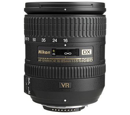 Nikon AF-S 16-85mm f/3.5-5.6G DX VR ED.