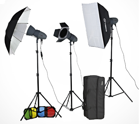 Visico VC-400HH 220V Unique Studio Lighting Kit