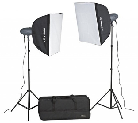 Visico VL-300+ 220V Studio Lighting Softbox Kit