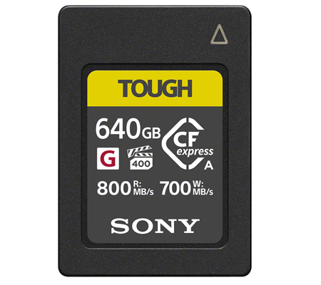 Sony CFexpress Type A 640GB Tough Series (Read 800MB/s and Write 700MB/s)