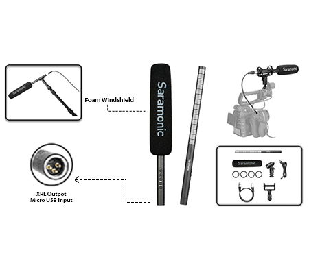 Saramonic SoundBird T3L Directional Condenser Shotgun Microphone