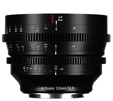 7Artisans 12mm T2.9 Vision Cine Lens for Sony E Mount APSC