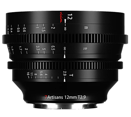 7Artisans 12mm T2.9 Vision Cine Lens for Canon RF Mount APSC