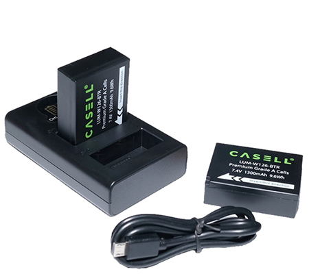 Casell Battery NP-W126 + Dual Charger for Fujifilm XT30II/XT30/XT3/XT200/XE/XPro/XA