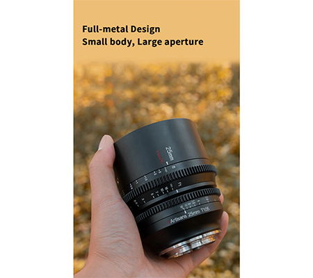 7Artisans 25mm T1.05 Vision Cine Lens for Micro Four Third Mount