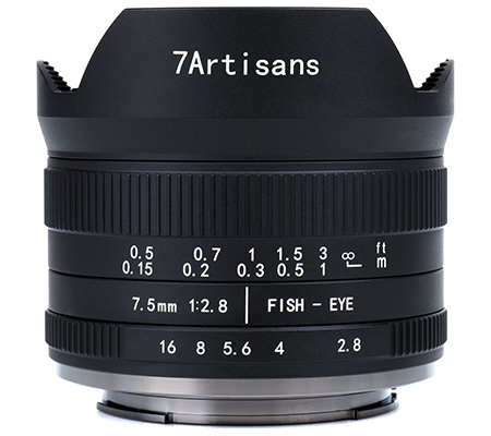 7Artisans 7.5mm f/2.8 Mark II Fisheye Lens for Fujifilm X Mount APSC