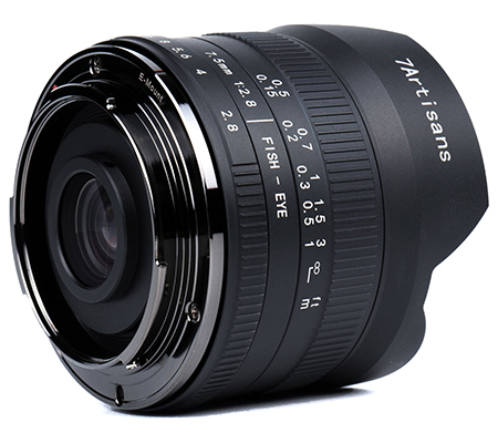 7Artisans 7.5mm f/2.8 Mark II Fisheye Lens for Fujifilm X Mount APSC