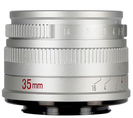 7Artisans 35mm f/1.4 for Sony E Mount APS-C Silver