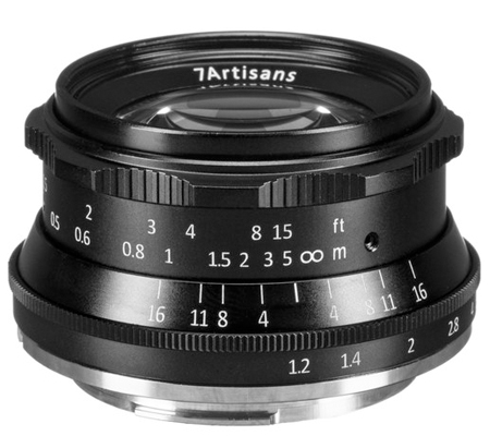 7Artisans 35mm f/1.2 for Canon EF-M Mount APSC