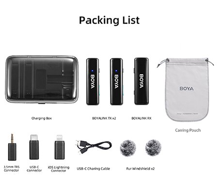 Boya BoyaLink TX+TX+RX All in One Wireless Microphone