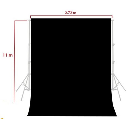 BEC ex. Kelly Background Paper Photo Studio 2.72m x 11m Black