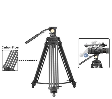 Beike BK V-900C Carbon Fiber Tripod