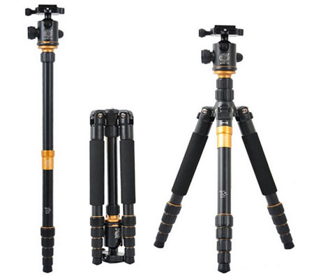 Beike QZSD Q666 Portable Professional Tripod Monopod