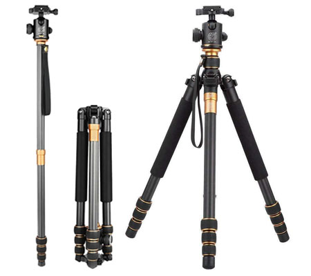 Beike Q999C Carbon Fiber Tripod Monopod