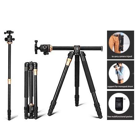 Beike QZSD Q999H Portable Professional Tripod Monopod