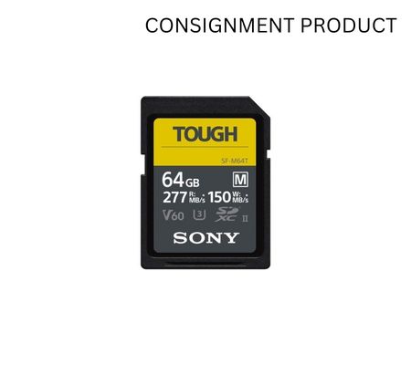 ::: USED ::: Sony SF-M Tough Series SDXC 64GB Read 277MB/s Write 150MB/s - Consignment