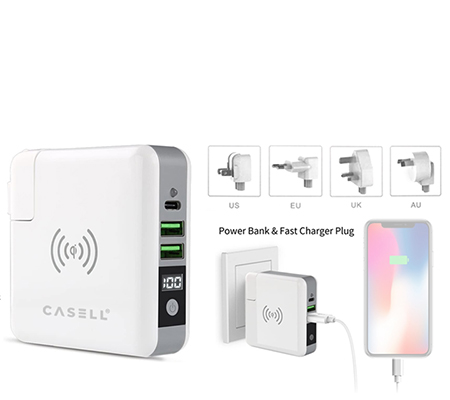 Casell 3 in 1 Powerbank + Wireless Super Charger 6700mAh (SW-CGR)