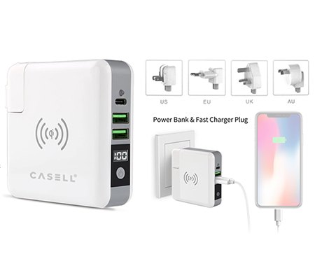 Casell 3 in 1 Powerbank + Wireless Super Charger 6700mAh (SW-CGR)