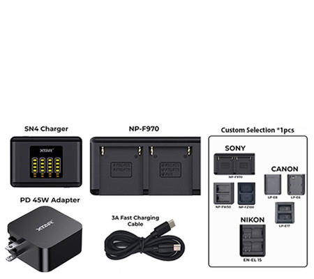 XTAR SN4 Boom Multi Charging Dock Camera Kit B