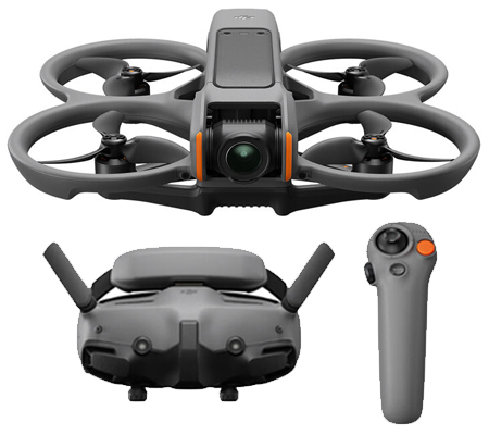 DJI Avata 2 Fly More Combo with Single Battery + Googles 3 + Motion Controler 3