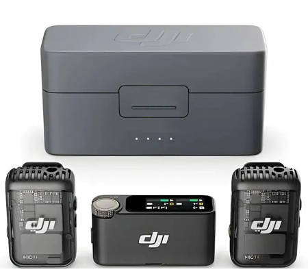 DJI Mic 2 TX + TX + RX Wireless Microphone System for Camera & Smartphone