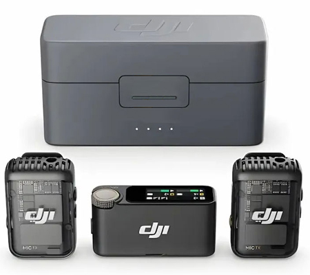 DJI Mic 2 TX + TX + RX Wireless Microphone System for Camera & Smartphone