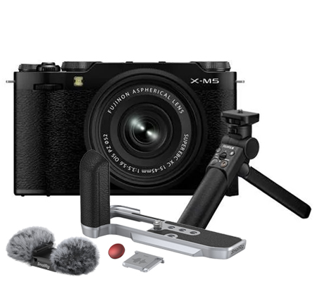 Fujifilm X-M5 kit 15-45mm Black Travel Kit Package